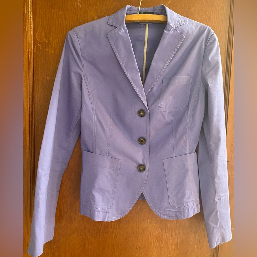 Benetton cropped cotton blazer